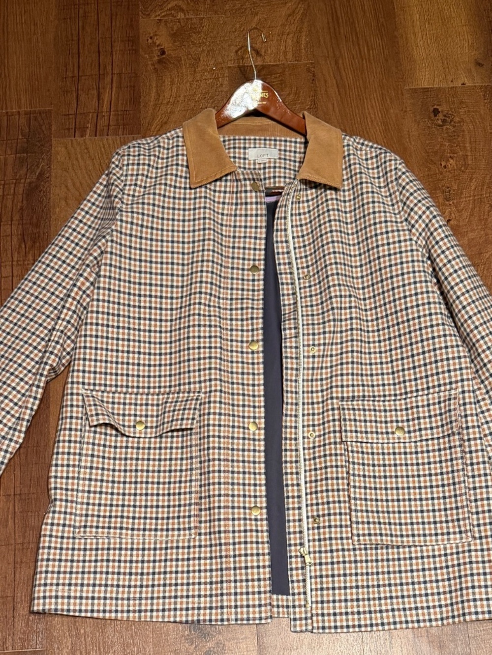 J. Crew Long Plaid Jacket - Picture 9 of 9